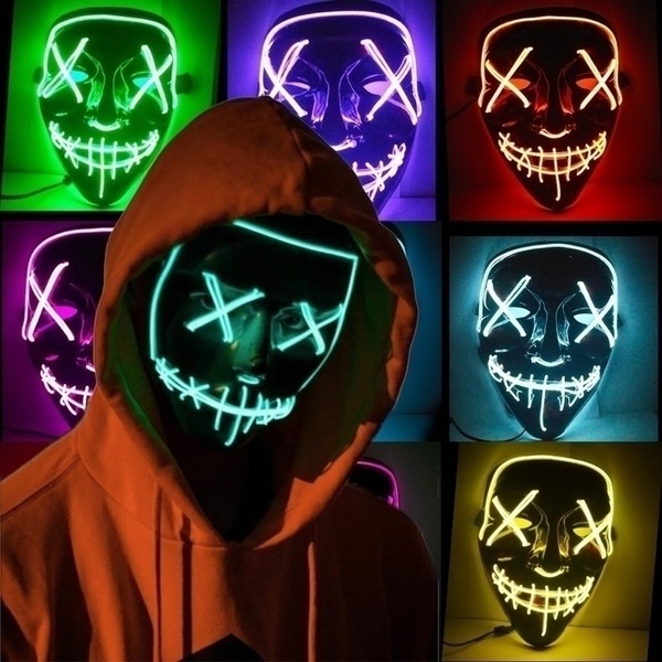 Party Halloween Mask Led Masks