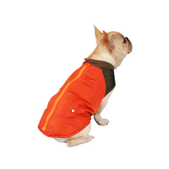 Eco-Friendly Stocked Cute Pongee Zipper Pet Clothes Dog Vest Dog Coat for All Season