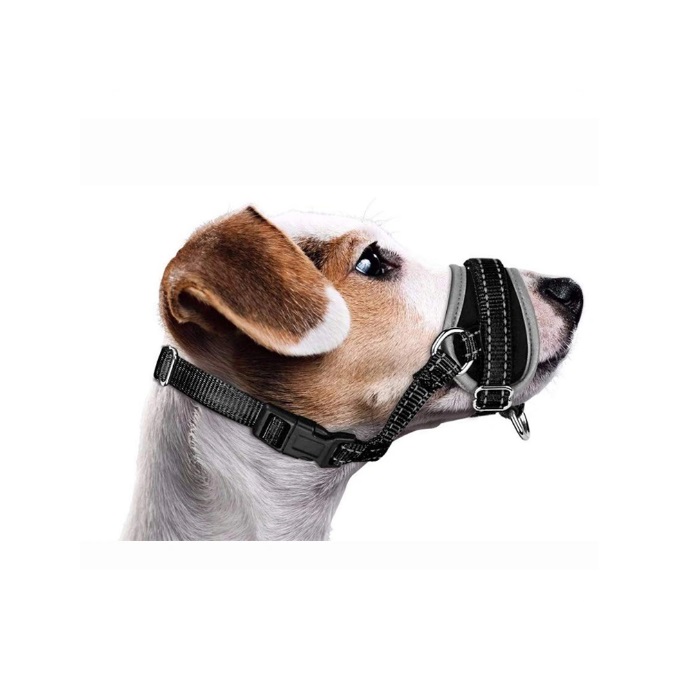 Nylon Dog Muzzle Mouth Cover Adjustable Soft Padded Quick Fit Comfortable Anti Biting Training Pet Muzzle