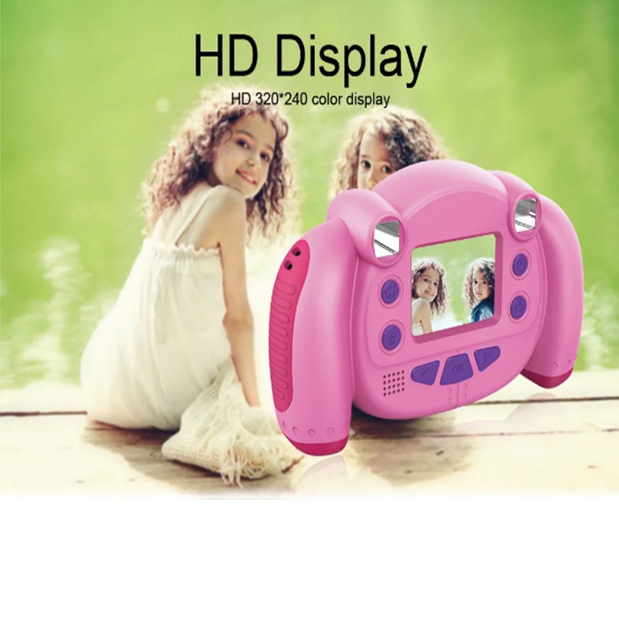 Cute Kid′s Camera Cartoon HD Screen 24mega Pixels Kids Enlightenment Toy Birthday Gift Photo Video Digital